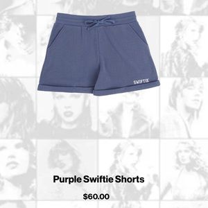 Taylor Swift purple swifty shorts size m